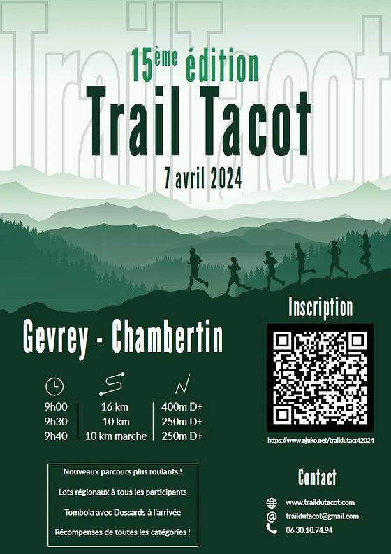 Trail du Tacot 2025 Inscription Résultats