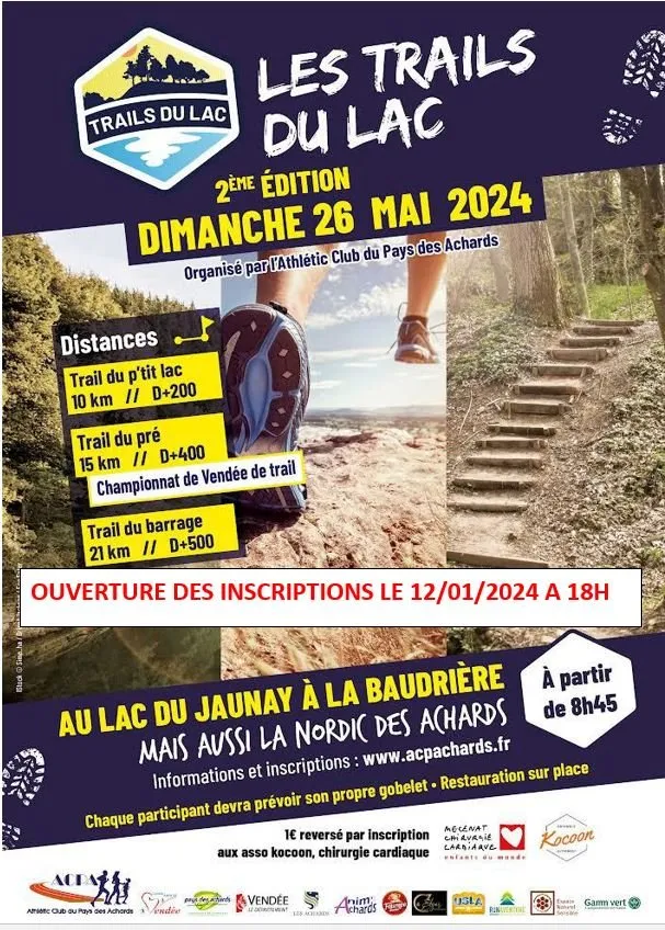 Trails du Lac – Nordic des Achards 2025 Inscription Résultats