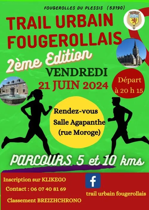 Trail urbain Fougerollais 2025 Inscription Résultats