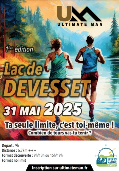 Ultimate man Lac de Devesset 2025 Inscription Résultats