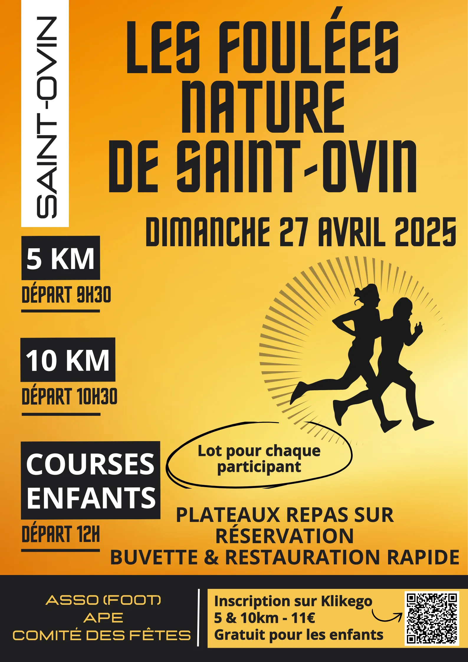 Foulées nature de Saint Ovin 2025 Inscription Résultats