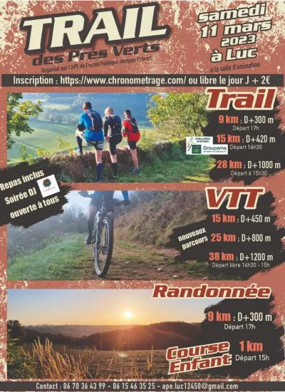 Trail des Prés Verts 2025 Inscription Résultats