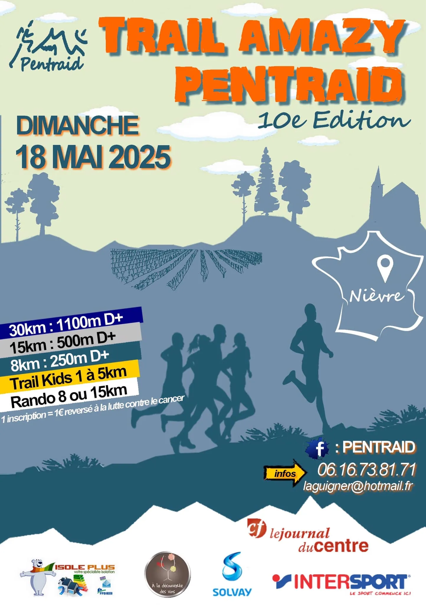 Trail Amazy Pentraid 2026 Inscription Résultats