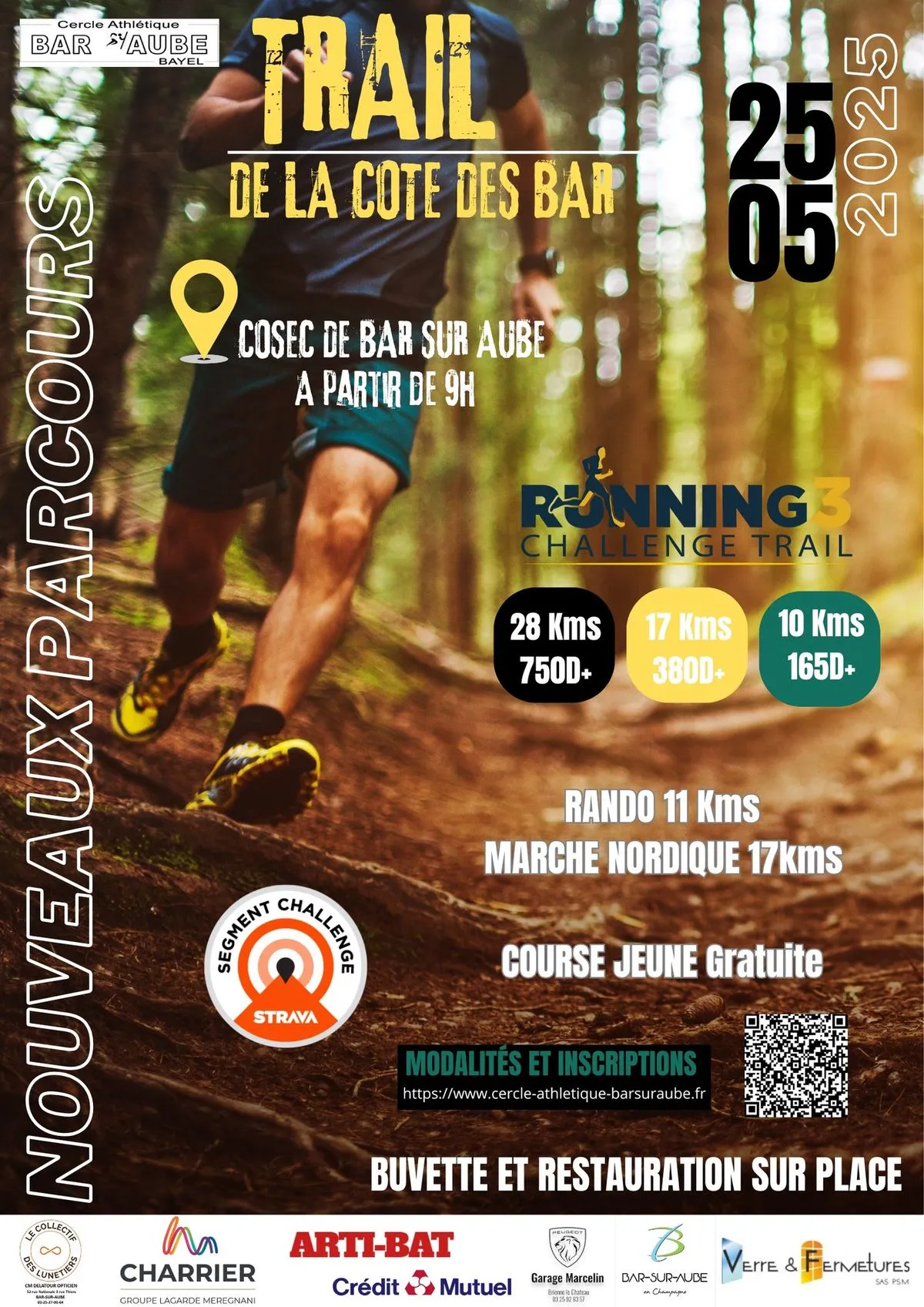 Trail de la côte des Bar 2026 Inscription Résultats