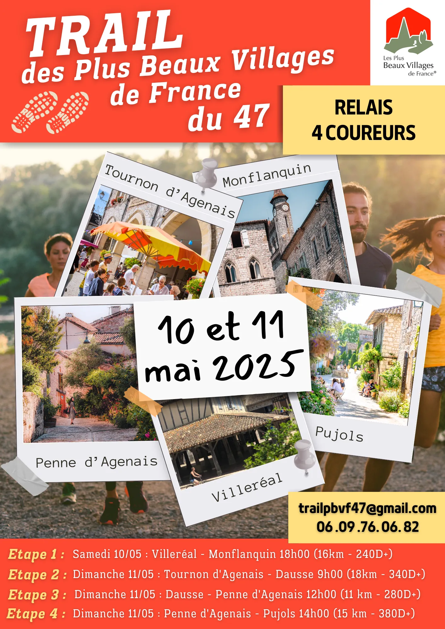Trail des plus Beaux Villages de France du 47 2025 Inscription Résultats