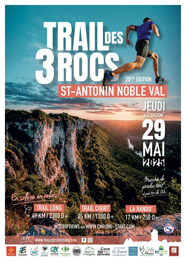 Trail des trois Rocs 2025 Inscription Résultats