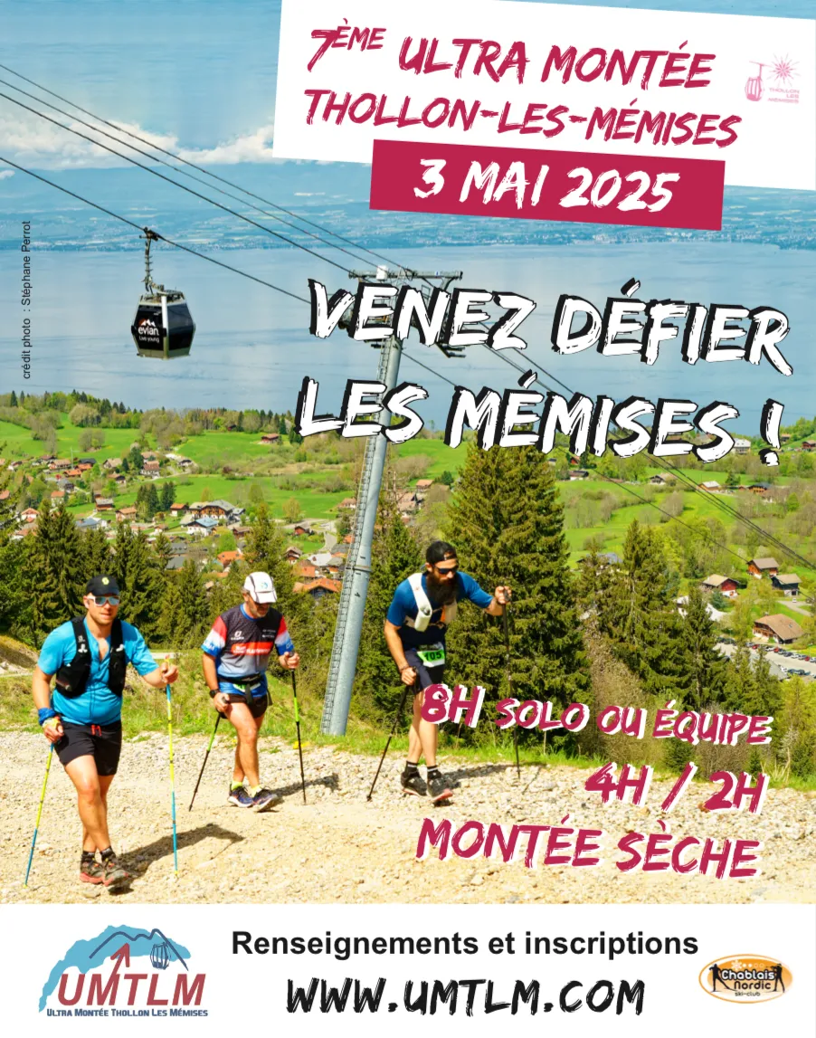 Ultra Montée Thollon les Mémises 2026 Inscription Résultats