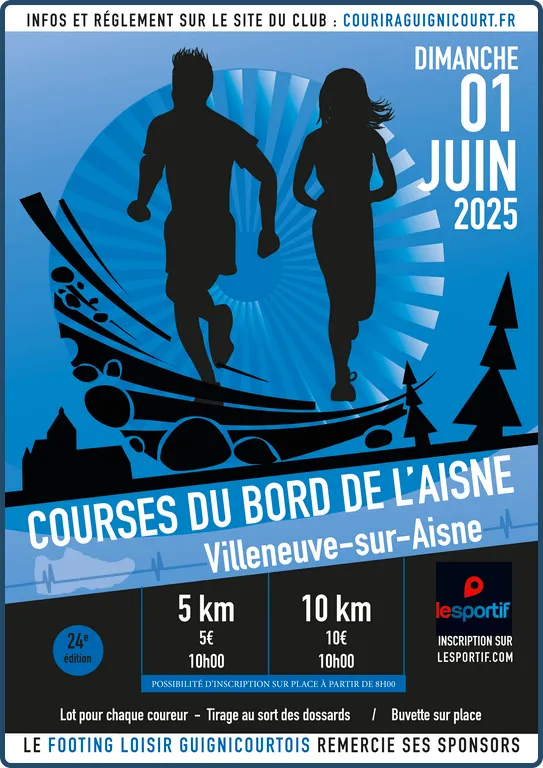 10 km du Bord de l’Aisne 2025 Inscription Résultats