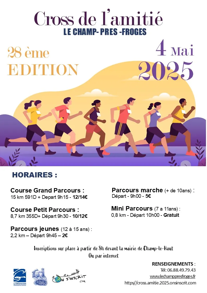 Cross de l’Amitié 2025 Inscription Résultats