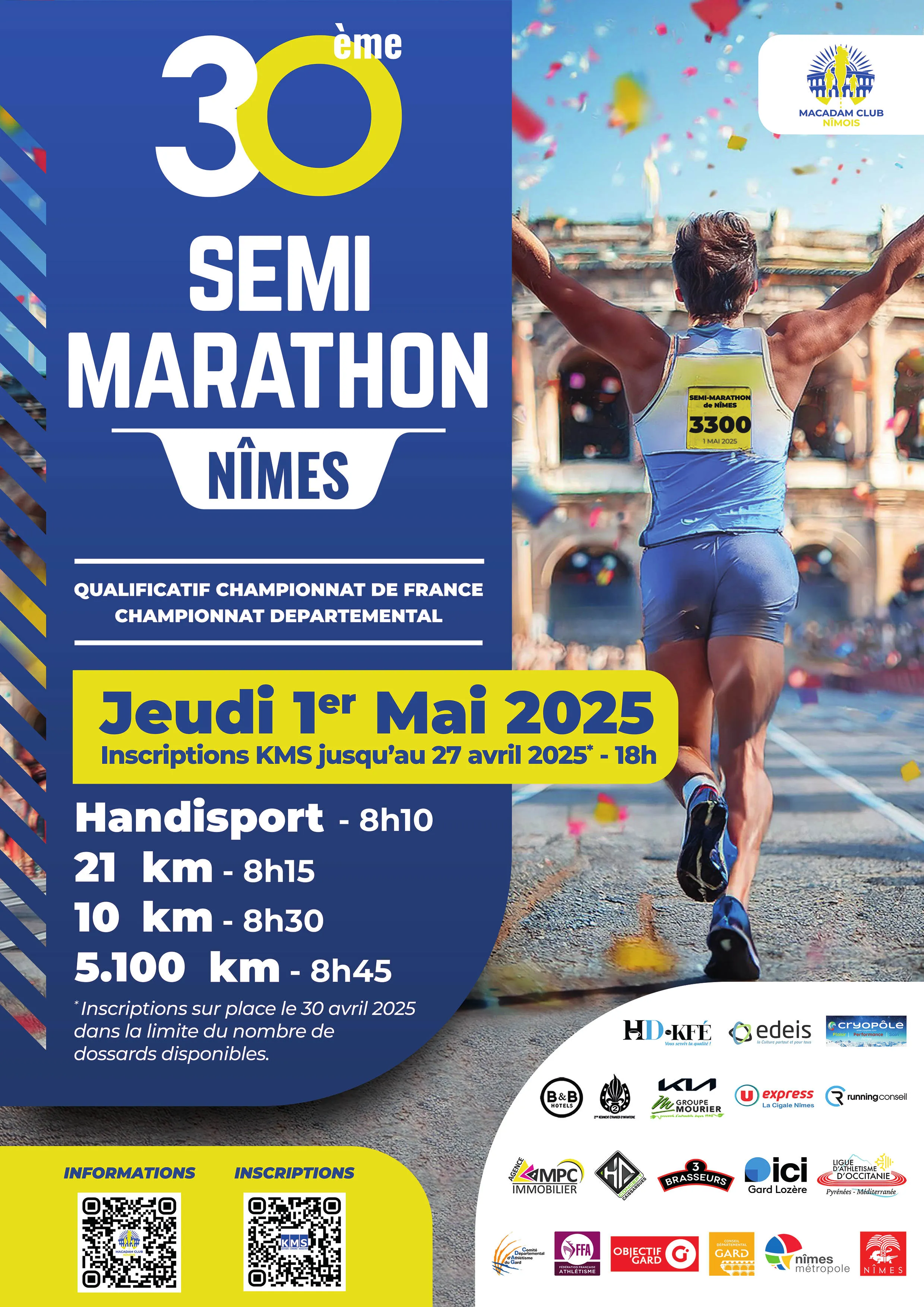 Semi marathon de Nîmes 2024 Inscription Résultats