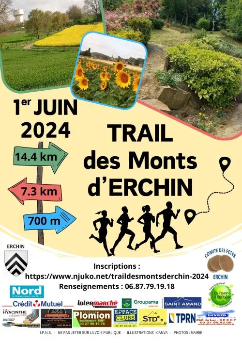 Trail des Monts d’Erchin 2025 Inscription Résultats