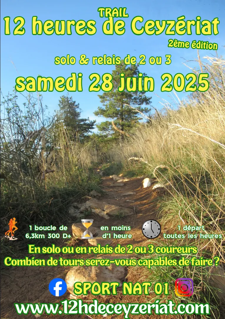12 h de Ceyzériat 2025 Inscription Résultats