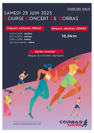 Course concert de Corbas 2025 Inscription Résultats