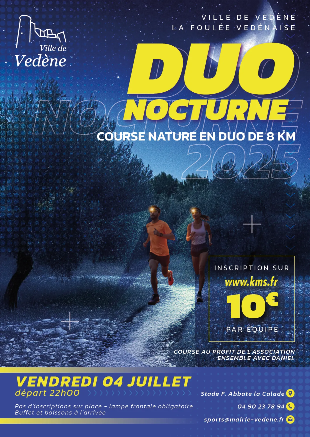 Duo nocturne de Vedène 2025 Inscription Résultats