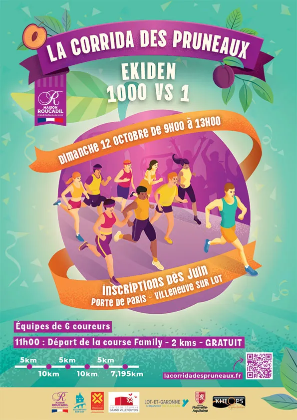 Ekiden by la Corrida des Pruneaux 2025 Inscription Résultats