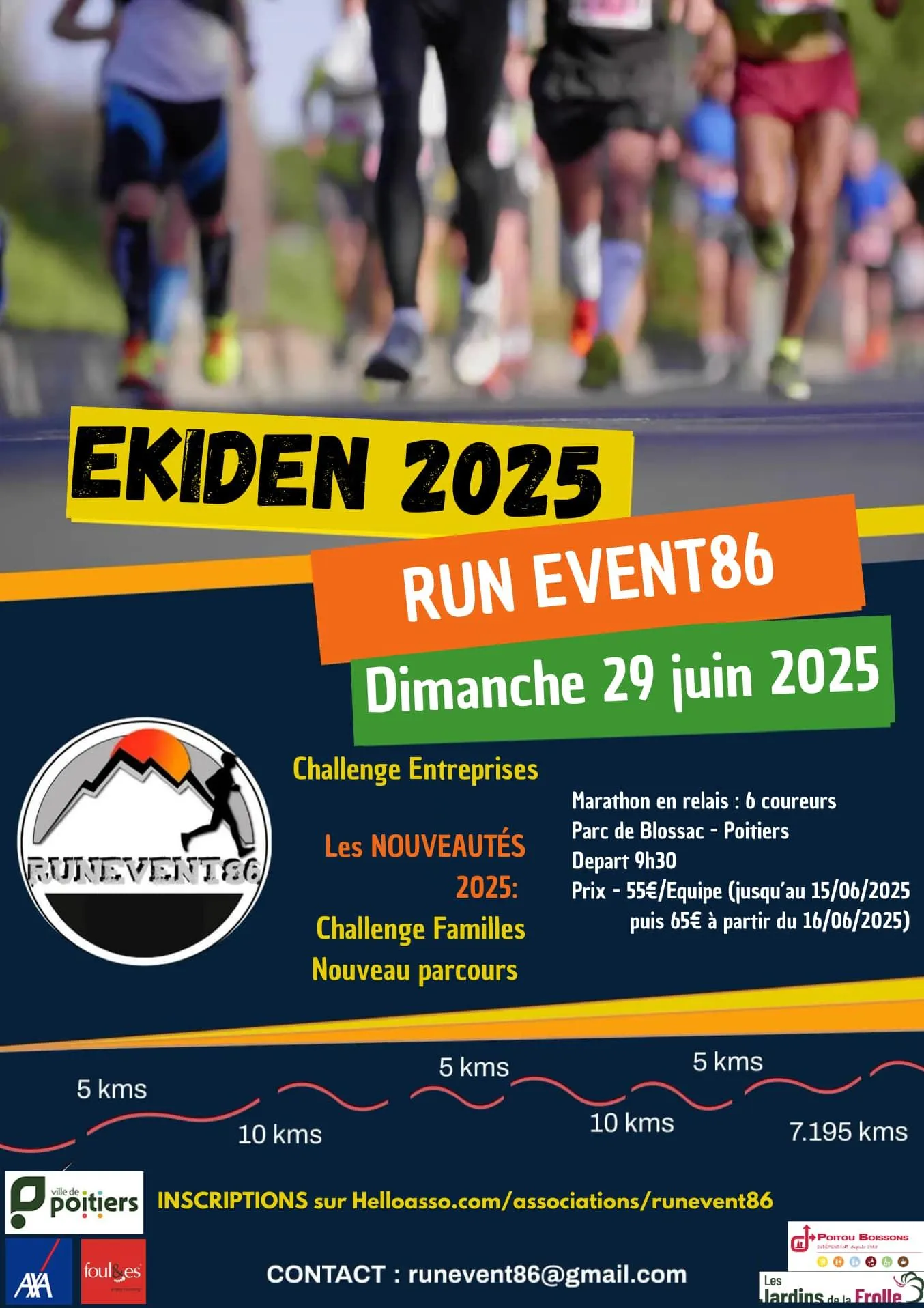 Ekiden de la Vienne – Poitiers 2026 Inscription Résultats