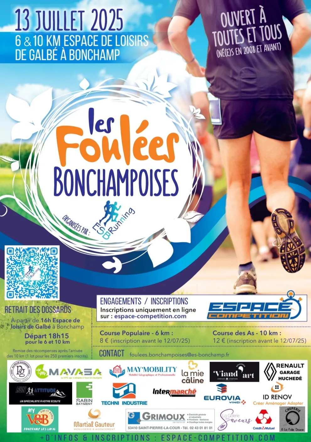 Foulées Bonchampoises 2025 Inscription Résultats