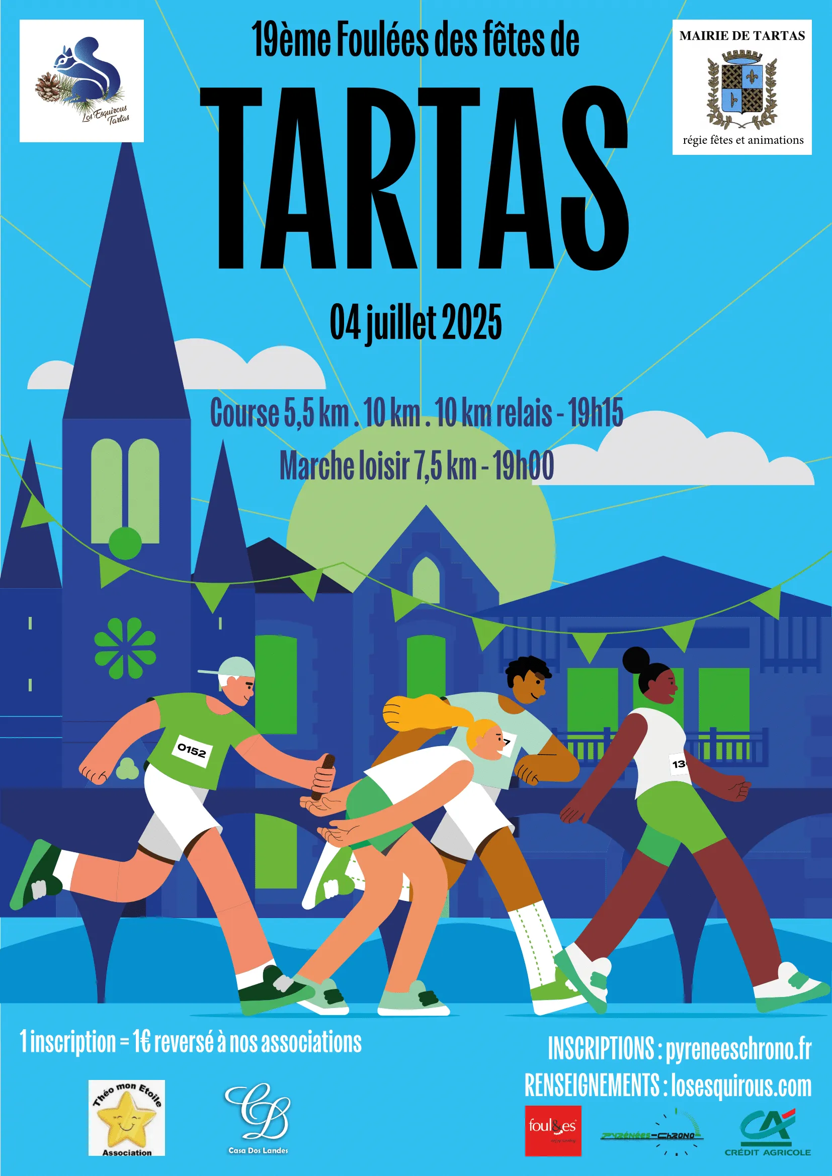 Foulées des fêtes – Tartas 2025 Inscription Résultats