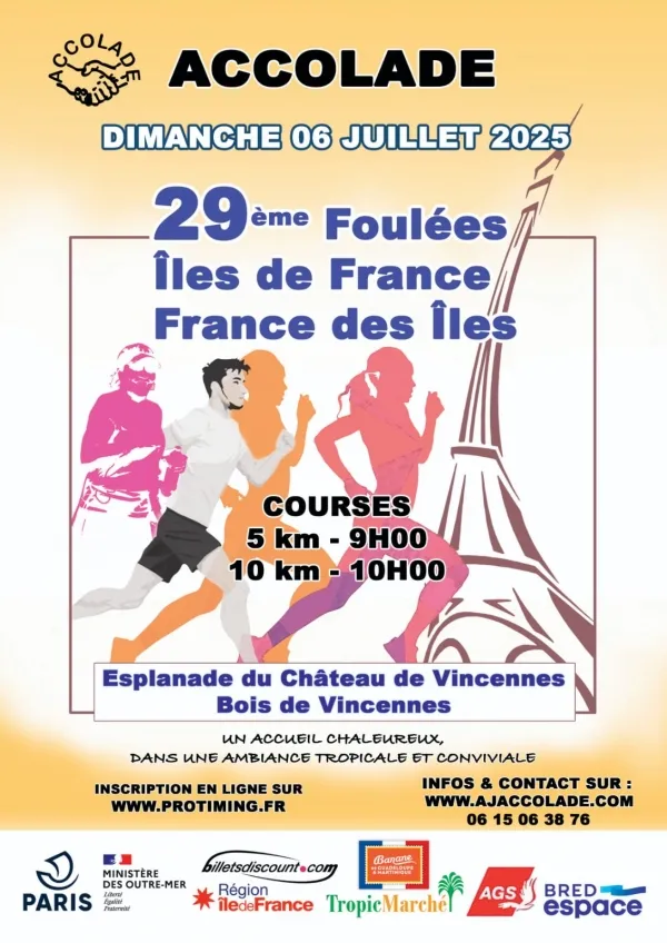 Foulées d’île-de-france, france des îles 2025 Inscription Résultats
