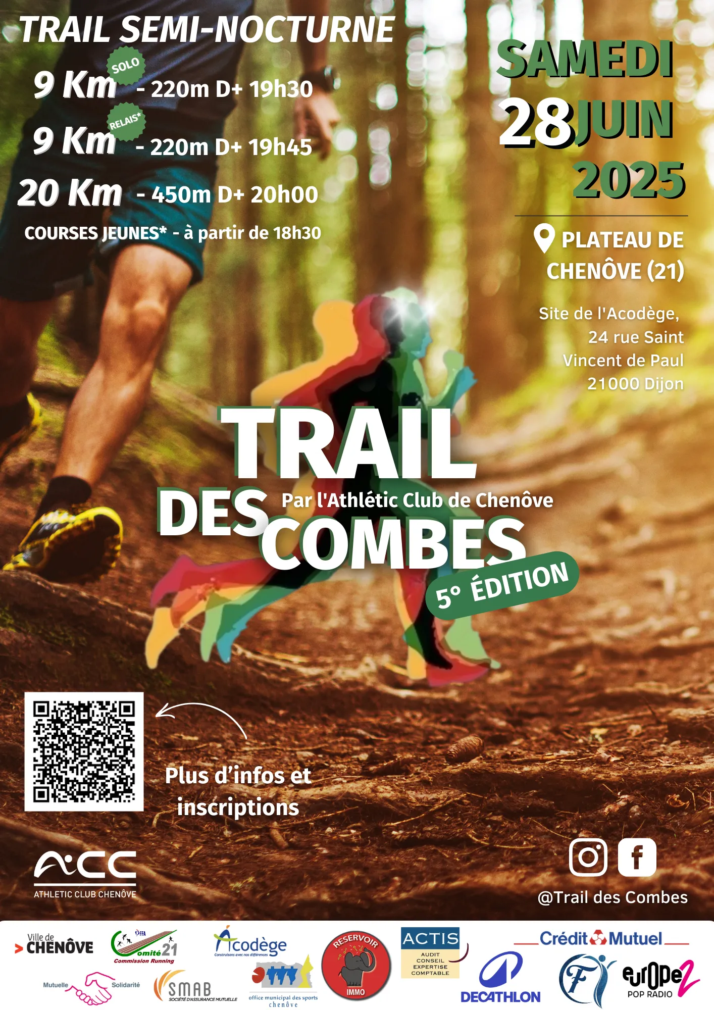 Trail des Combes 2025 Inscription Résultats