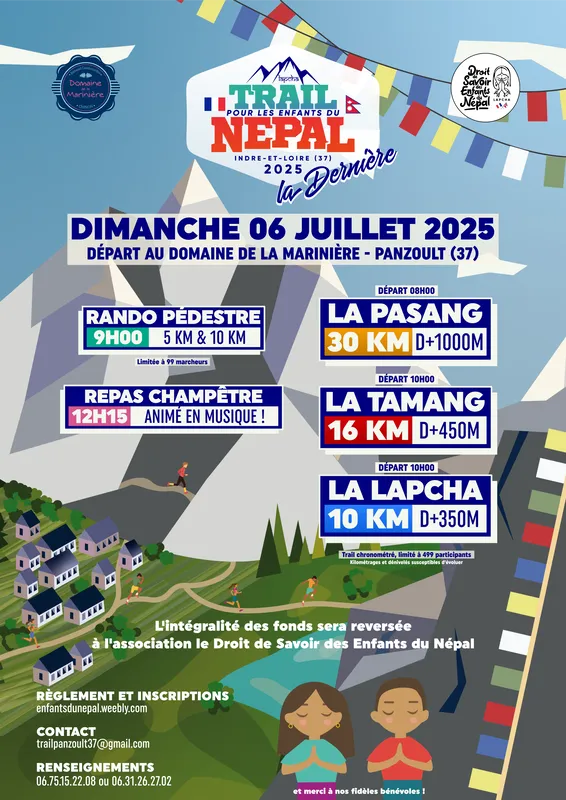 Trail pour les Enfants du Népal 2025 Inscription Résultats