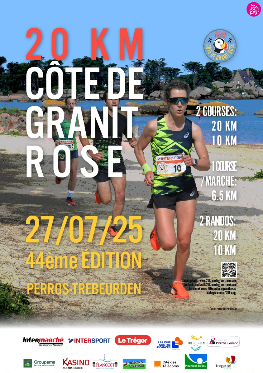 20 km de la Côte de Granit Rose 2025 Inscription Résultats
