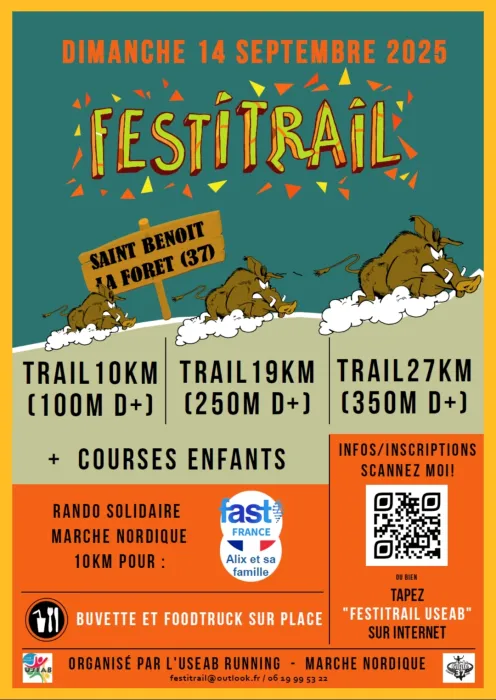 Festitrail de Saint Benoit la Forêt 2025 Inscription Résultats