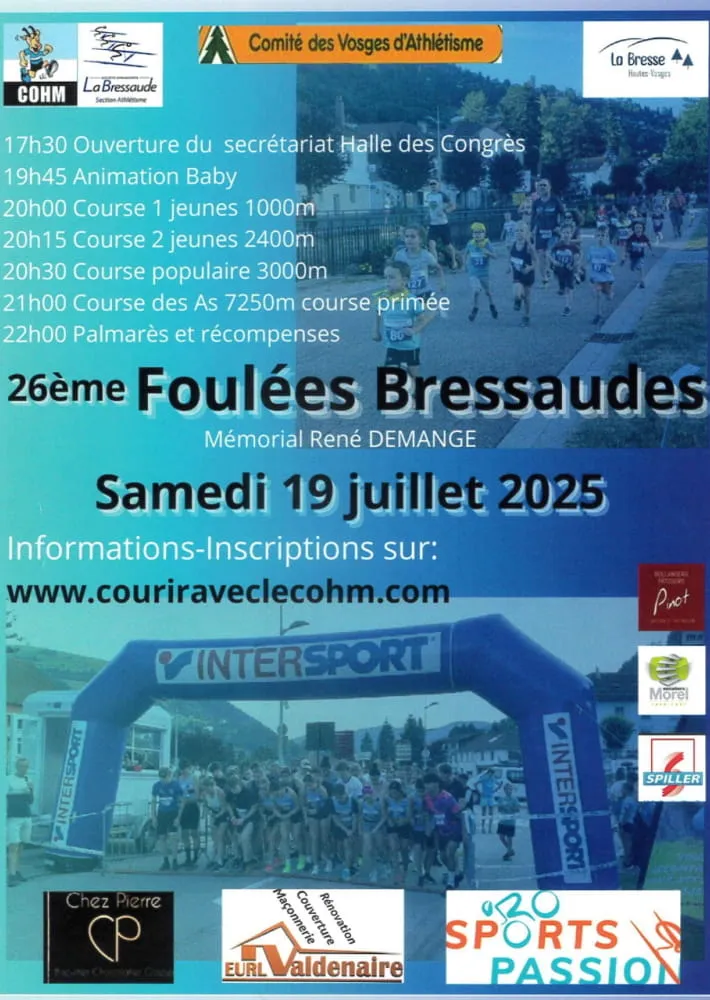 Foulées Bressaudes 2025 Inscription Résultats