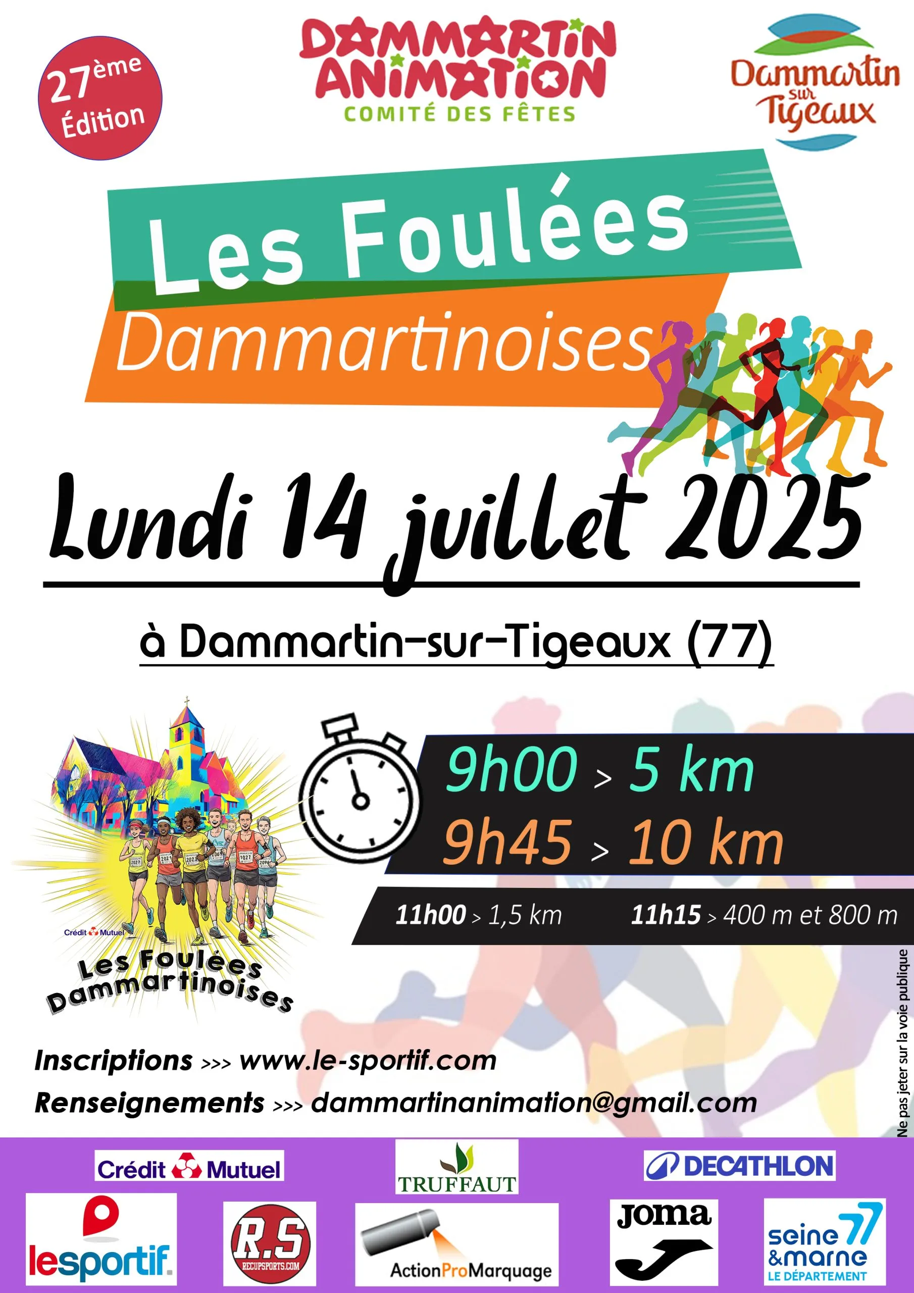 Foulées Dammartinoises 2025 Inscription Résultats
