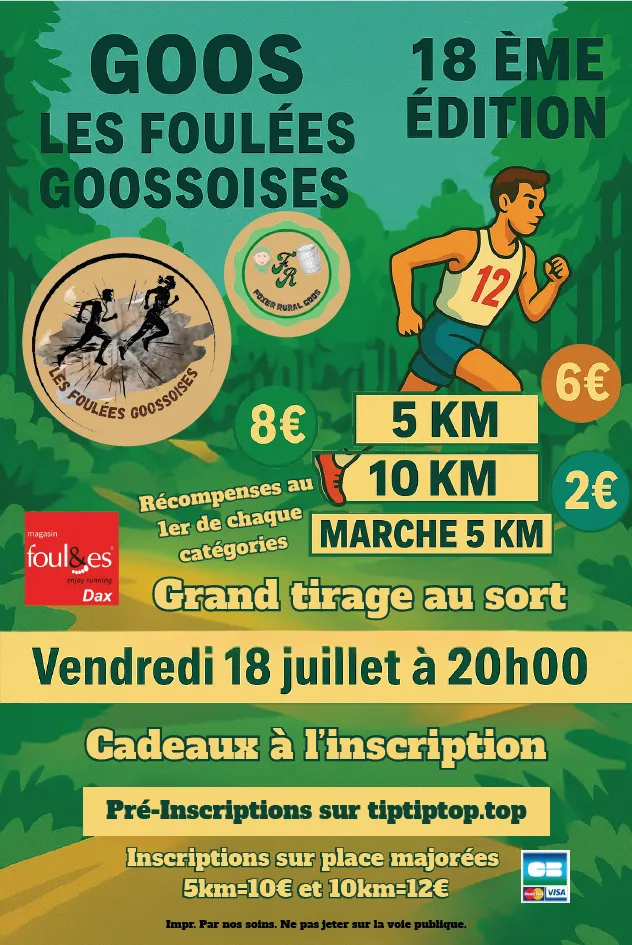 Foulées Gossoises 2025 Inscription Résultats