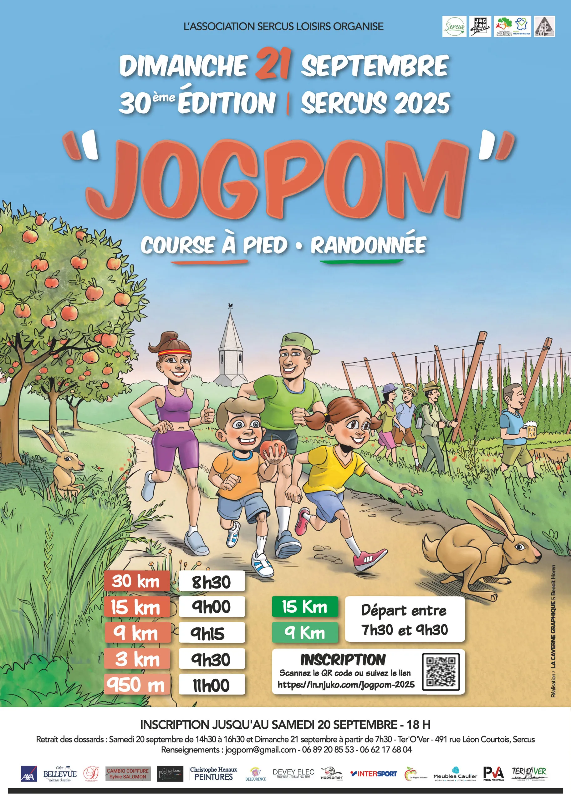 Jogging des Pommiers – Jog Pom 2025 Inscription Résultats