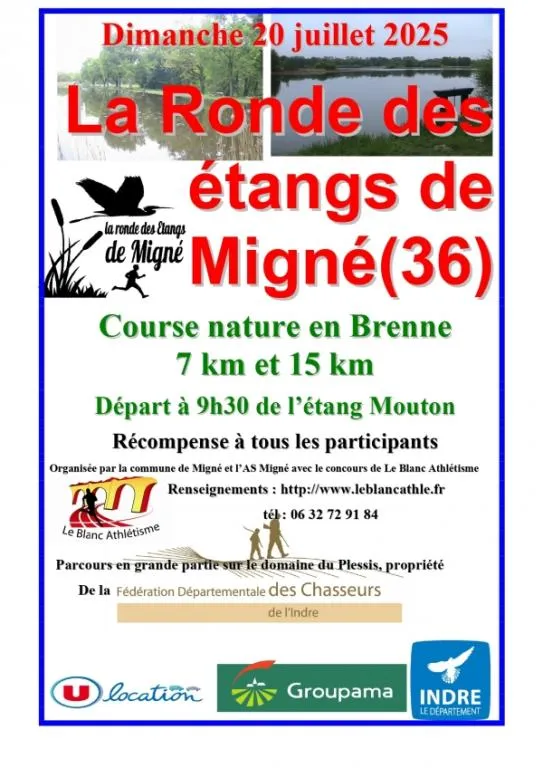 La Ronde des Etangs de Migné 2025 Inscription Résultats
