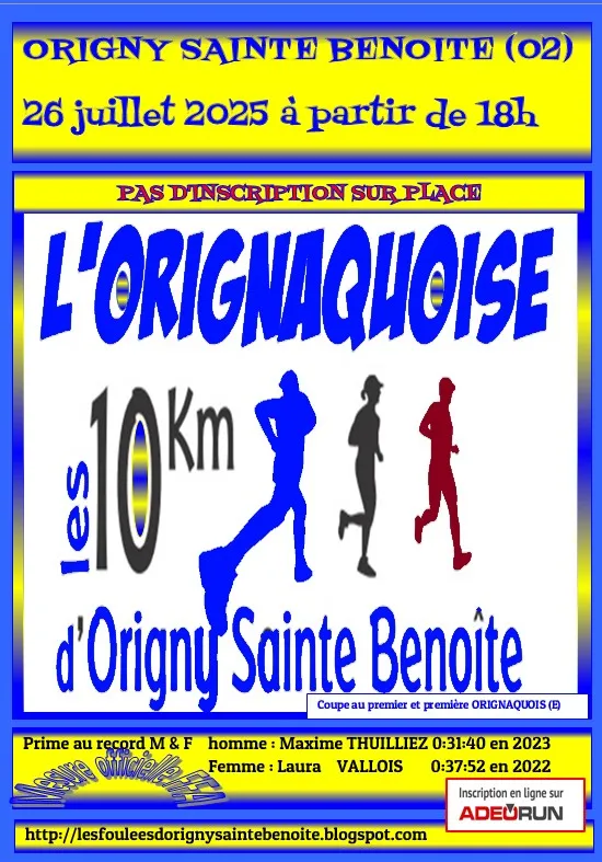 affiche de la course