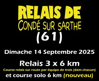 Relais de Condé sur Sarthe  2025 Inscription Résultats