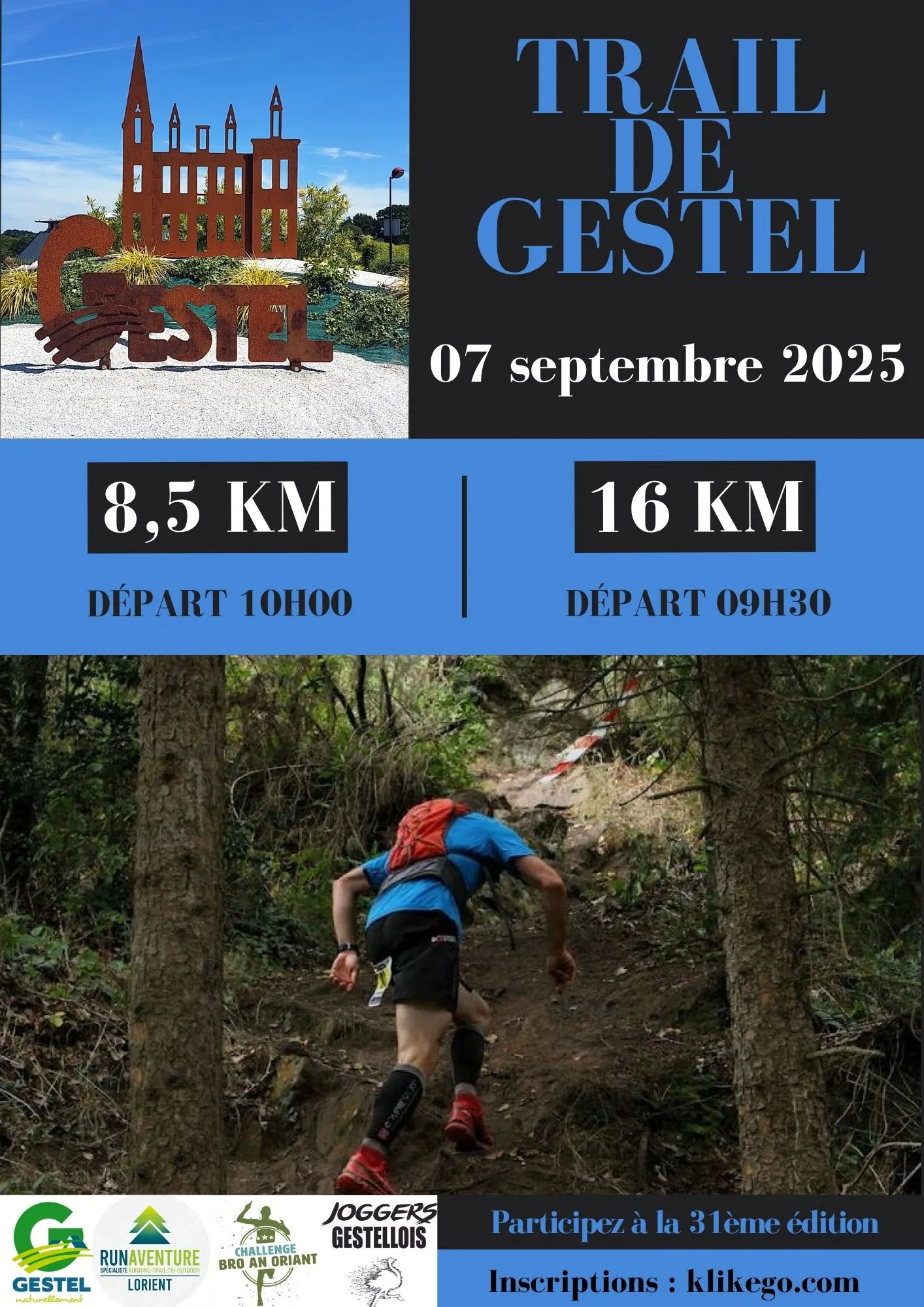 Trail de Gestel 2025 Inscription Résultats