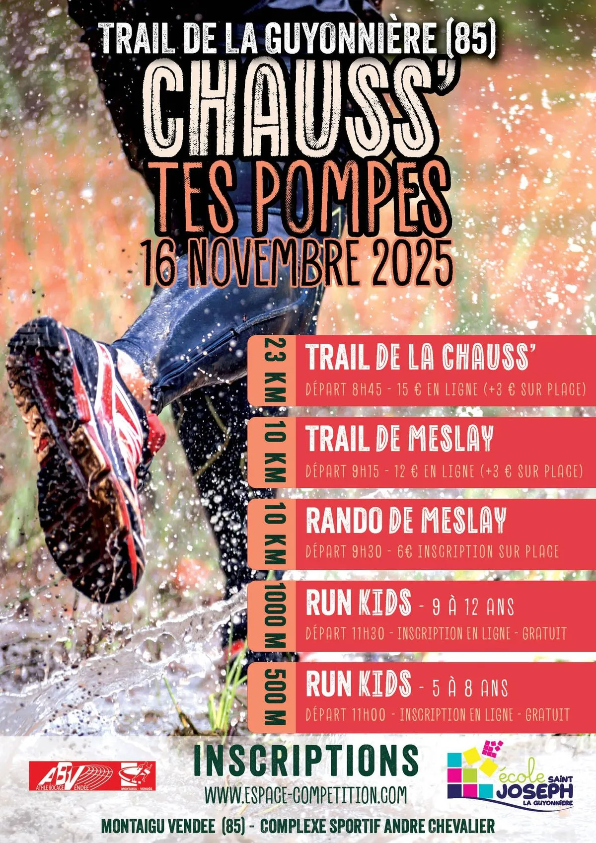 Trail de la Guyonnière 2025 Inscription Résultats