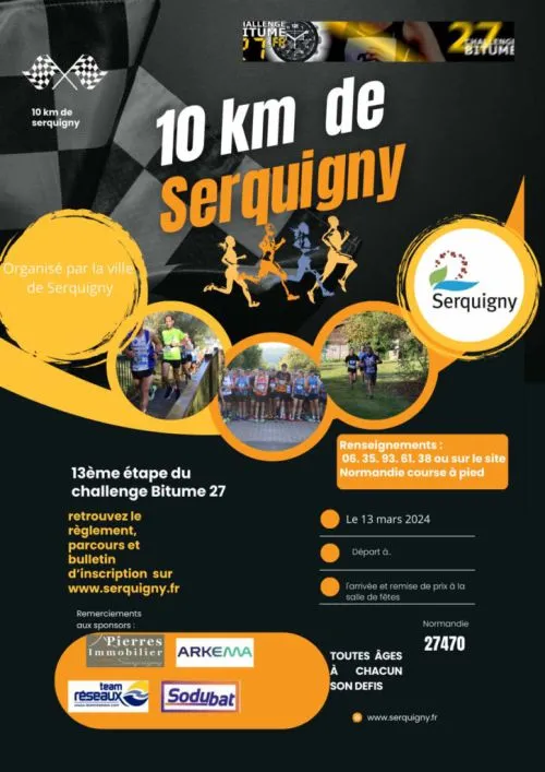 10 Bornes de Serquigny 2025 Inscription Résultats