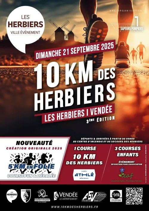 10 km des Herbiers 2025 Inscription Résultats