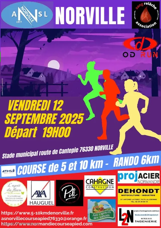 5 km et 10 km de Norville 2025 Inscription Résultats