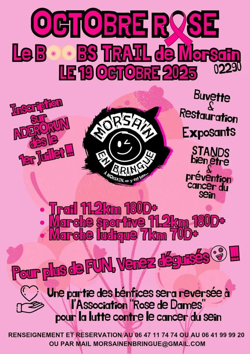 Boobs Trail de Morsain 2025 Inscription Résultats