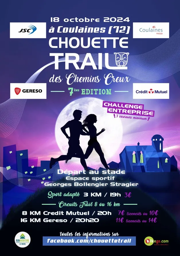 Chouette trail des Chemins Creux 2025 Inscription Résultats