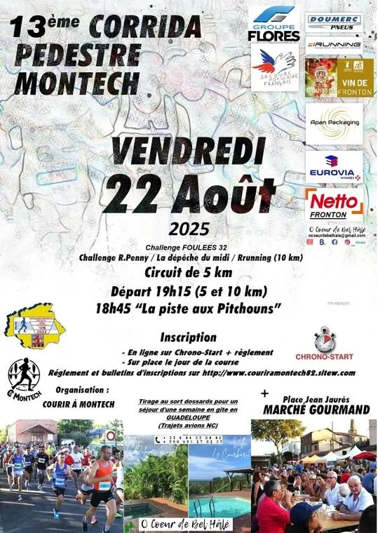 Corrida de Montech 2025 Inscription Résultats