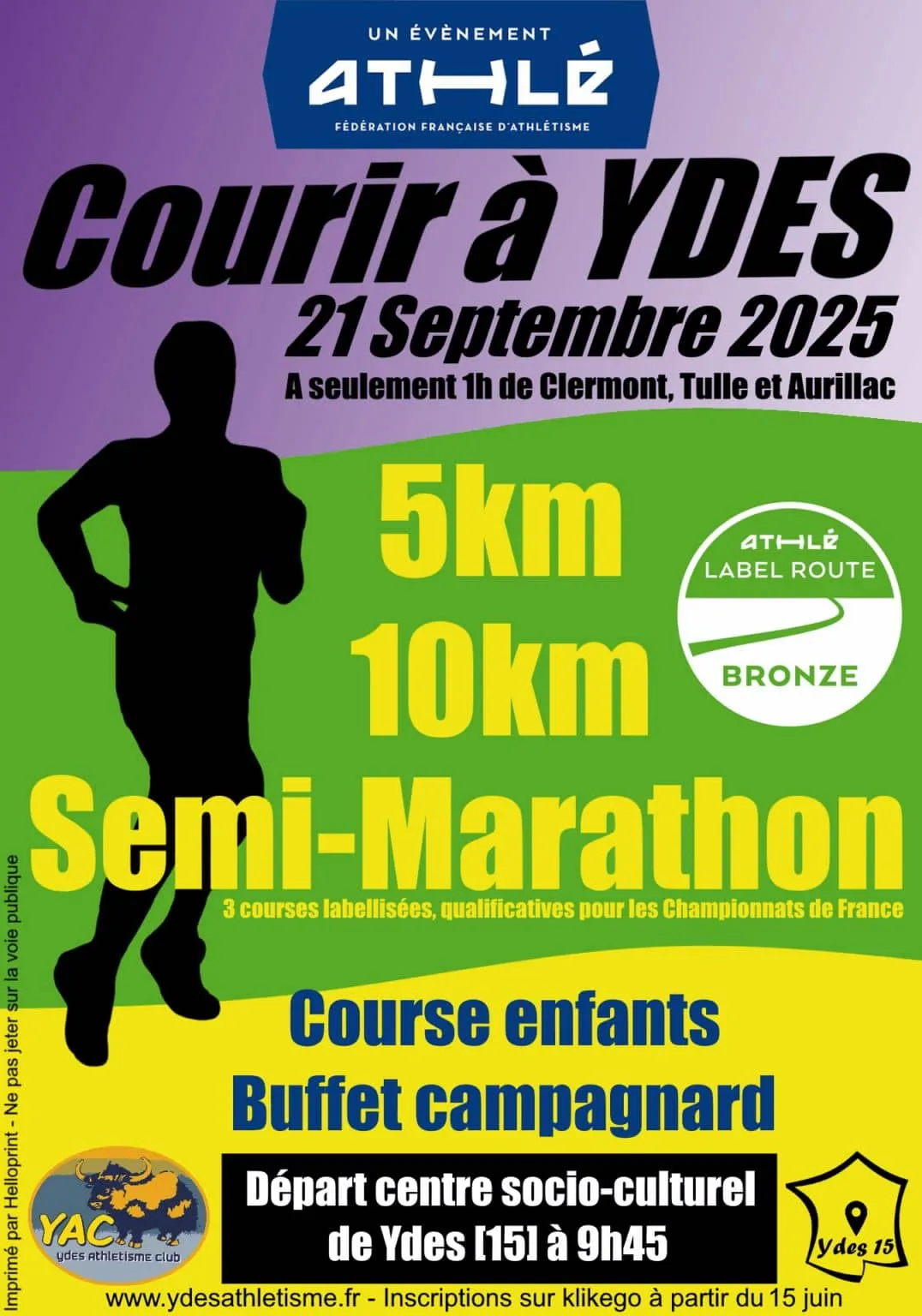 Courir a Ydes 2025 Inscription Résultats