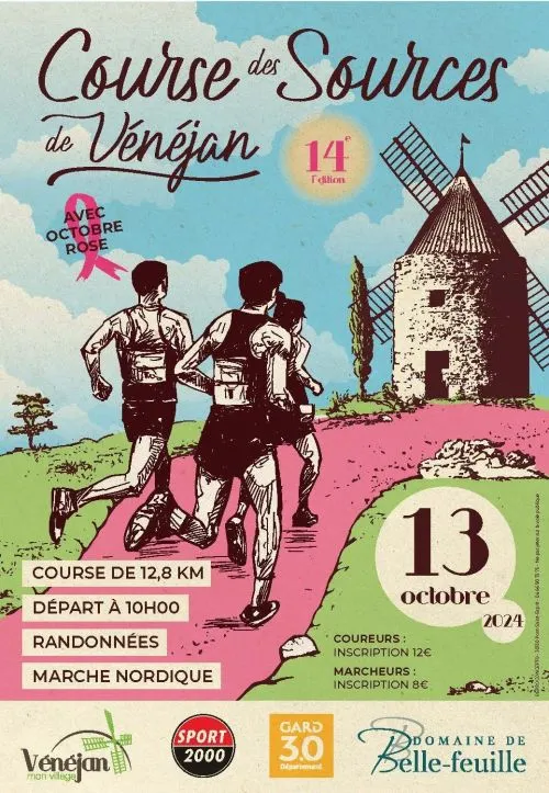 Course des Sources – Vénéjan 2025 Inscription Résultats