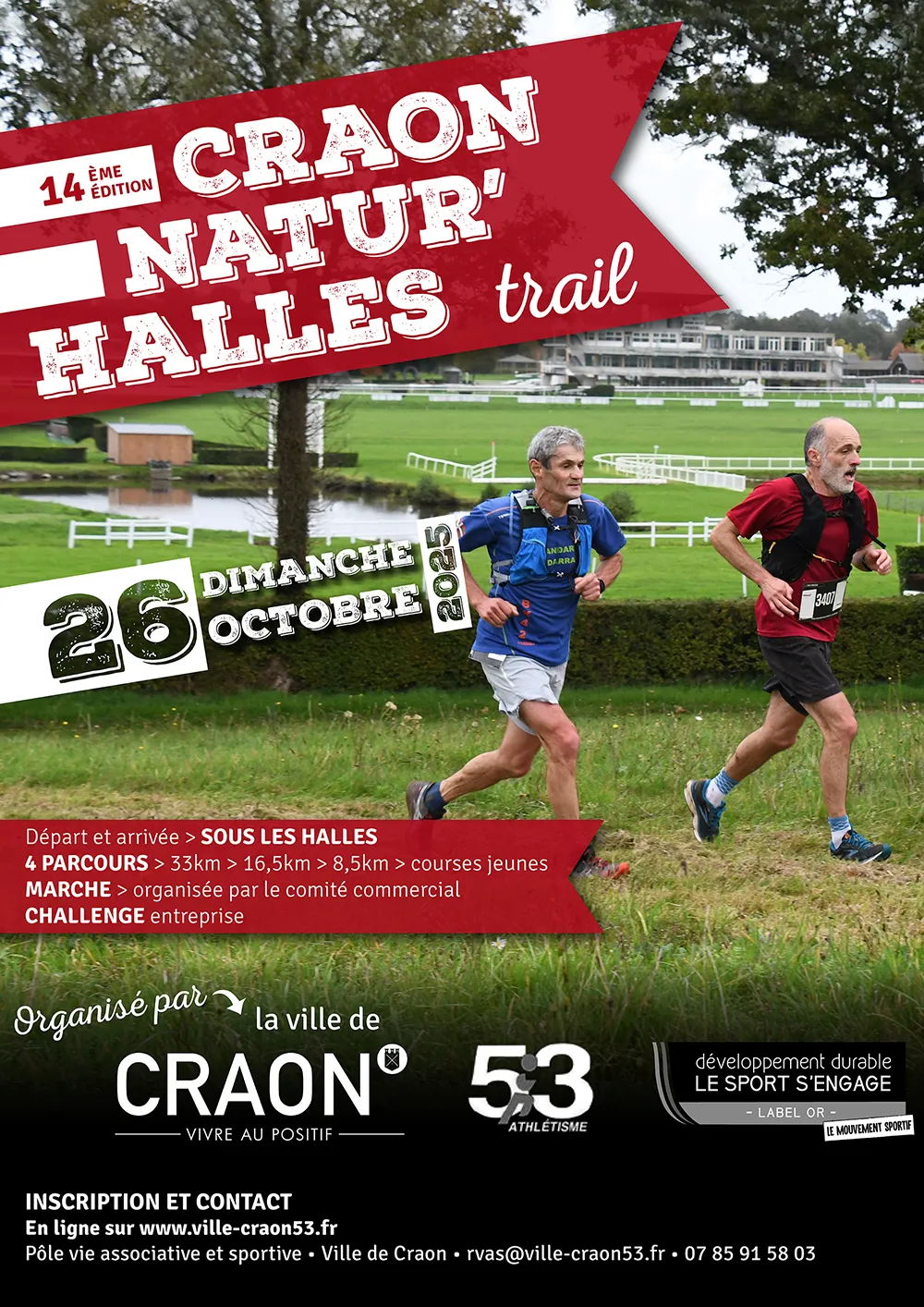 Craon natur’Halles Trail 2025 Inscription Résultats