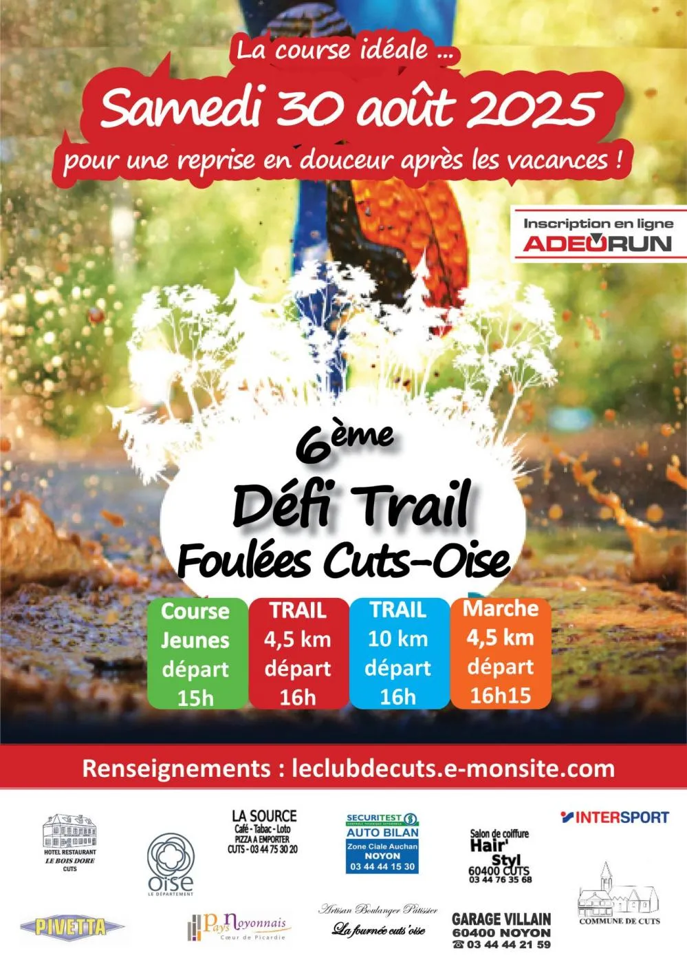 Défi Trail  – Foulées Cutsoises 2025 Inscription Résultats