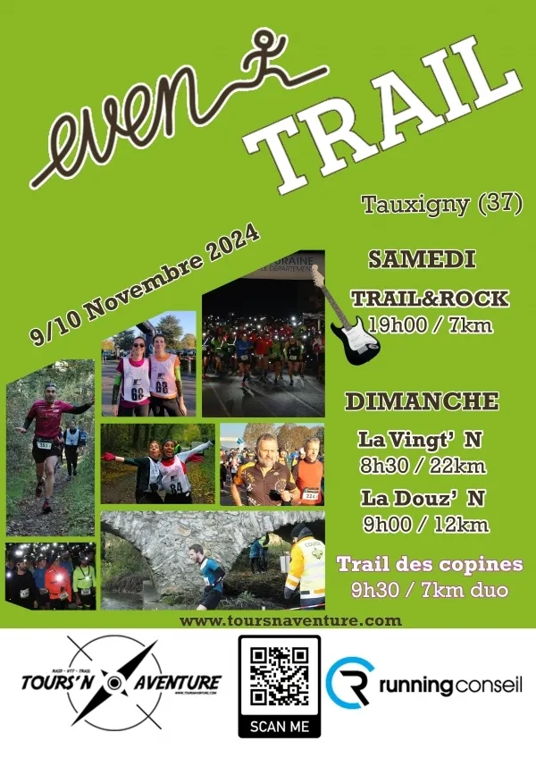 Even Trail – Tauxigny 2025 Inscription Résultats
