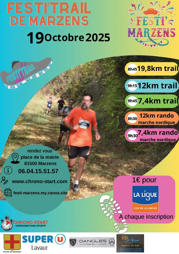 Festi trail de Marzens 2025 Inscription Résultats