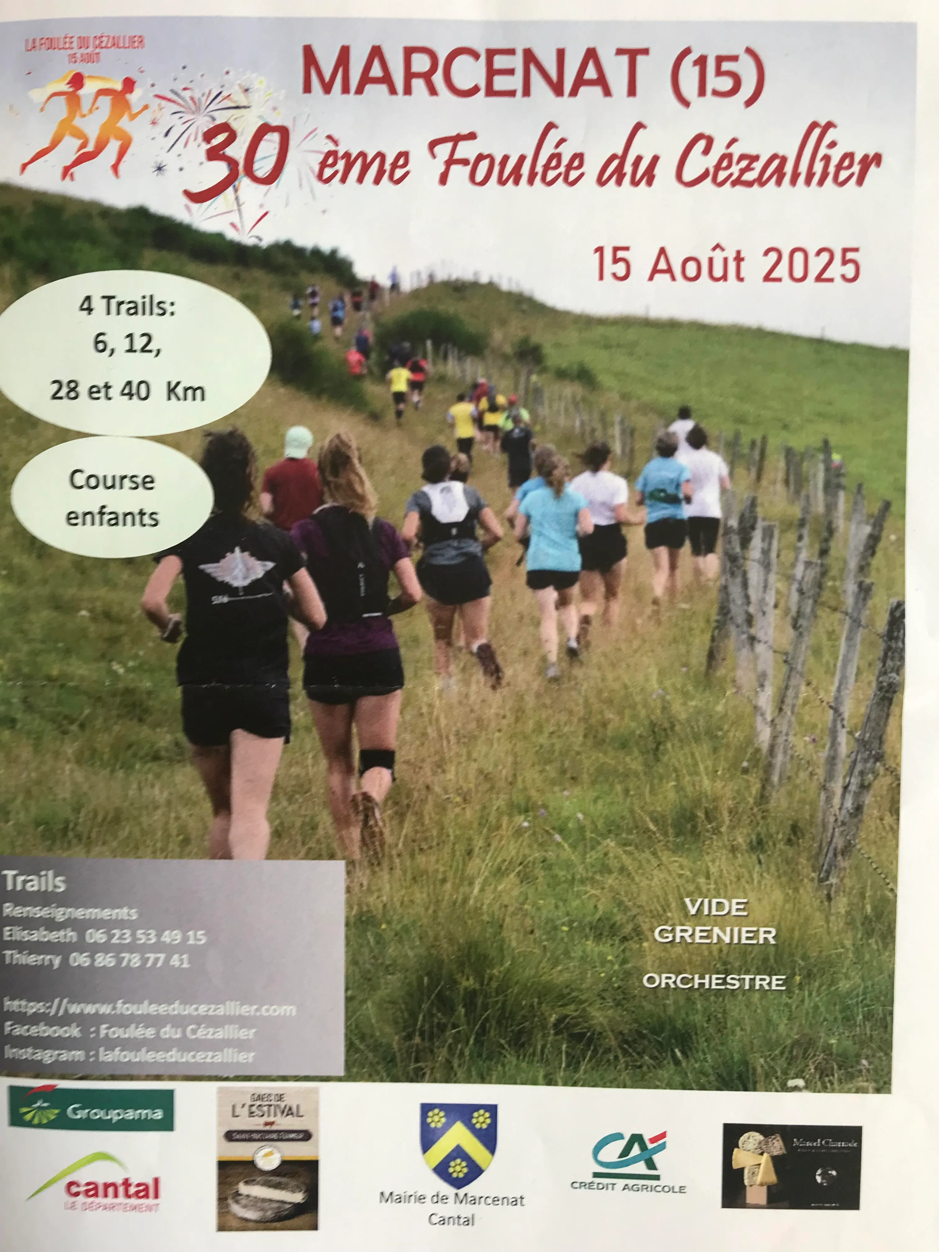 Foulée du Cézallier 2025 Inscription Résultats