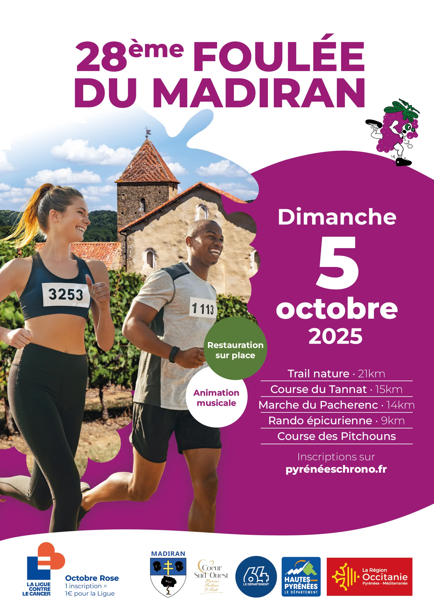 Foulée du Madiran 2025 Inscription Résultats